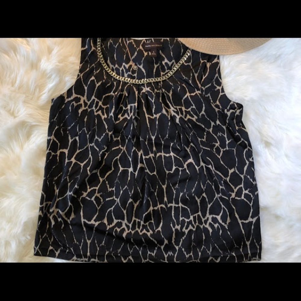 Gorgeous Black and Cream Blouse #79